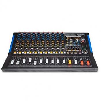 Audibax MG12 FX Mesa Mezclas 12 Canales con Efectos, Bluetooth, MP3, USB Rec, DSP