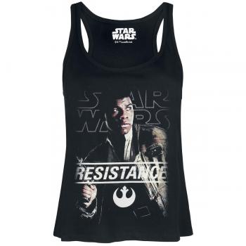 Star Wars Episode 8 - Die letzten Jedi - Finn The Resistance Top Mujer Negro XL