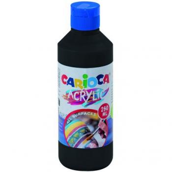 BOTELLA PINTURA ACRILICA 250 ML. NEGRO CARIOCA 40431/02