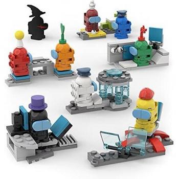 Among Werewolf Kill Juguetes Bloques de Construcción, Mini Figuras Juguetes Kit de Modelos de Personajes Decoraciones de Fiesta para Fanáticos de los Juegos para Niños Regalo de Cumpleaños -245 piezas
