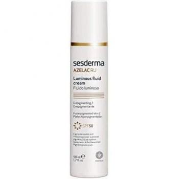 Sesderma | AZELAC RU Fluido Luminoso | FPS 50 | Fluido Luminoso | Protección solar | Pigmentación de la piel | Activos despigmentantes | Piel luminosa | Protección solar de máxima seguridad | 50 ml