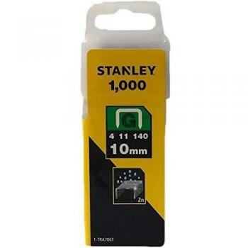Stanley 1-TRA706T Type G Staples, Silver, 10 mm, Set of 1000 Piece