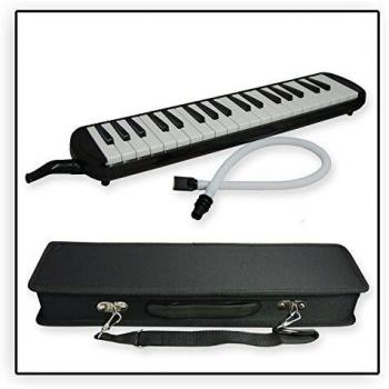 Tuyama® TMD-137 Melodica Negro Con boquilla y manguera de soplado, Incluye una bolsa para transporte