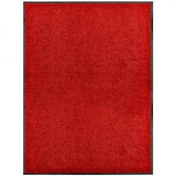 Felpudo lavable rojo 90x120 cm
