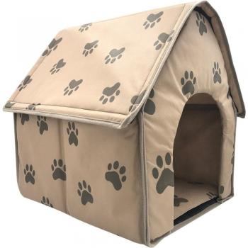 Casa de Perro y Gato Plegable, Cama Portátil para Mascotas, Huella Pequeña, Tienda-Cama Interior