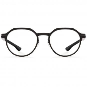 Ic! Berlin M1597 Xavier V. Negros - Armazones y Lentes Recetados para Hombre, color Negro