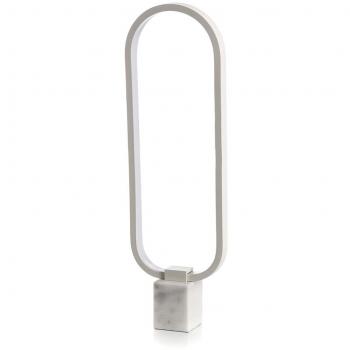 Lámpara de Mesa LED Naos - Metal Blanco - 7cm x 18cm h. 60cm