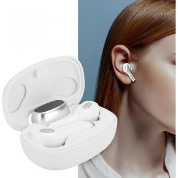 Mini auriculares inalámbricos inteligentes Bluetooth HIFI estéreo con traducción en tiempo real, traductor de negocios