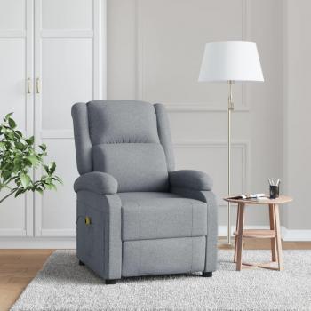 Sillón de Masaje Vidaxl Tela Gris Claro