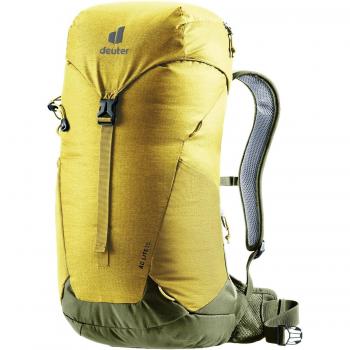 Mochila Deuter AC Lite 16 Amarillo, ligera y compacta, capacidad de 16 litros, sistema de ventilación Aircomfort, correas ajustables y acolchadas, compatible con sistema de hidratación