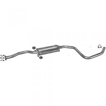 ETS-EXHAUST 50463 Silencioso Intermedio + el kit de montaje completo para FORD ESCORT 1.6 CABRIO HATCHBACK FAMILIAR SEDÁN 89/90hp 1995-2001