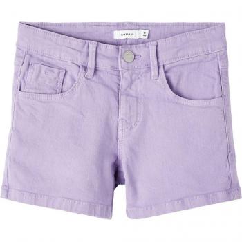 Adjustable Waist Twill Shorts for Girls - Name it 8212-TP