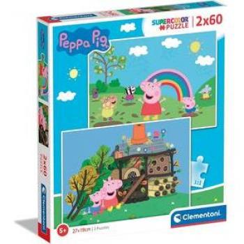 Clementoni Puzzle Infantil Peppa Pig 2x60 Piezas