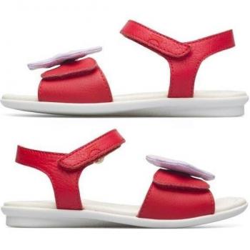 CAMPER Twins - Sandals for Girls - Red, size 25, Smooth leather