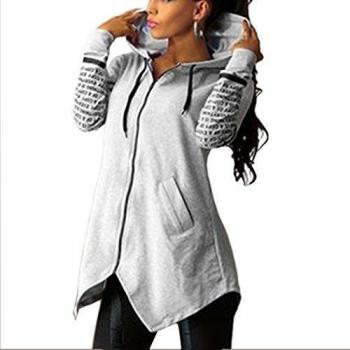 CRAVOG Mujer Sudadera con Capucha de Moda Jersey de Manga Largas Casual Chaqueta Abrigo