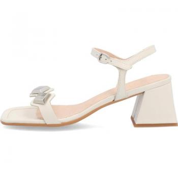 Sandalias con Tacón Wonders para Mujer en Color Blanco