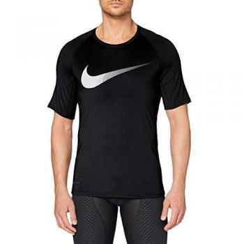 NIKE M NP SS Slim Top GFX T-Shirt, Hombre, Black/
