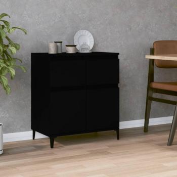 Aparador negro de madera multicapa 60x35x70 cm