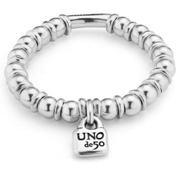UNO de 50 Bohemian Elastic Silver-Plated Bracelet for Women