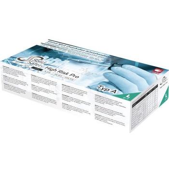 Guantes desechables HighRisk Pro talla M azul nitrilo EN 374, EN 388, categoría PSA III AMPRI