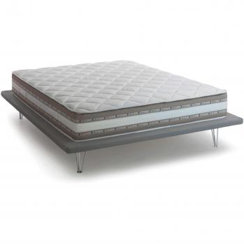 Colchón Doble Naike - Memory Foam y Gel Waterfoam, 100% Made in Italy, Hipoalergénico y Antiácaros, 160x190 cm, Altura 27 cm