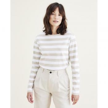 Camiseta de mujer Dockers de manga larga y cuello barco