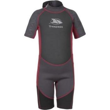 Traje de Neopreno Trespass Milo 3mm para Niños/Niñas - Color Negro - Tallas 9-10 Años