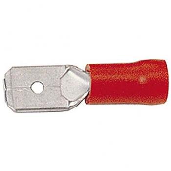 Conector de cable plano HELLA 8KW 744 699-003 - Rojo - Para cables de 0.5mm² a 1.0mm² - Tamaño: 2.8 x 0.8 mm