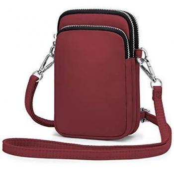Wind Took Mini Bolso Para Movil Bandolera Mujer Bolso Pequeño Bolso Monedero Movil Mujer Celular Cruzado Bolsa De Tarjeta Bancaria Crossbody 11x 5 x 17cm