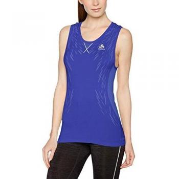 Odlo Evolution Light Blackcomb Camiseta para Mujer, Mujer, Evolution Light Blackcomb, Spectrum Blue/Baja Blue, XS