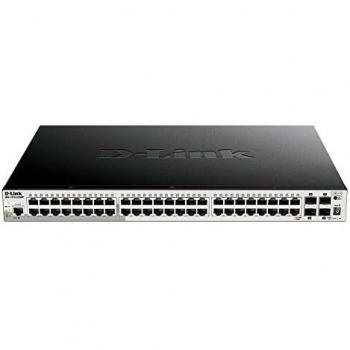 D-Link DGS-1510-52XMP/E 52-Port Smart Managed PoE+ Gigabit Stack Switch with 4x10G SFP+