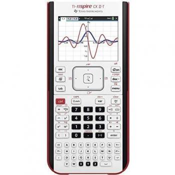 Calculadora gráfica Ti-Nspire CX II-T de Texas Instruments, pantalla a color, conectividad USB, funciones avanzadas de cálculo y gráficos, diseño portátil y ligero