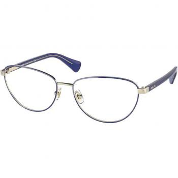 Ralph Lauren RA6049 Women's Cat Eye Eyeglasses, Color 9428, Blue, Size 53, Blue Light Blocking Available
