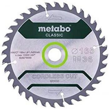 Metabo 628279000 CordlessCutClassic 165 x 20, 36 WZ, 15°, Color:, Size