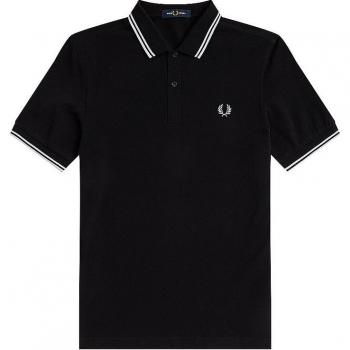 Fred Perry M3600 Twin Tipped Polo Shirt - Black - Size: XXL