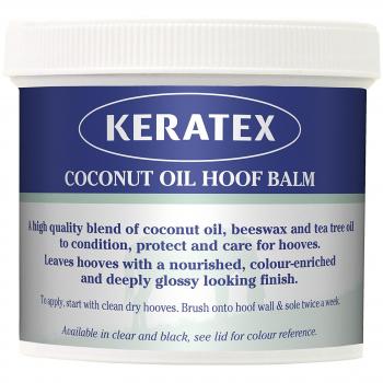 Keratex Signature Bálsamo de Aceite de Coco para pezuña – Negro x 400 g – Negro, Transparente, Unisex, KCOHB BL