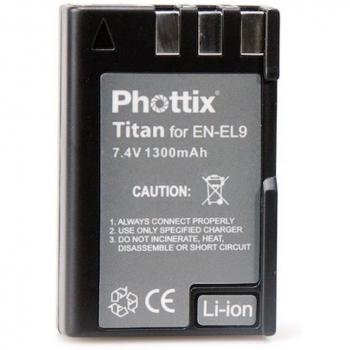 Phottix EN-EL9A - Batería para cámaras de fotos Nikon D60, D40x, D40, D5000
