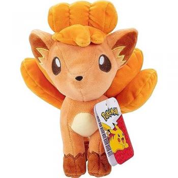 Peluche Vulpix Pokémon 20 cm - Peluche oficial de Pokémon, tamaño 20 cm, suave y abrazable, licencia oficial, diseño detallado del personaje Vulpix