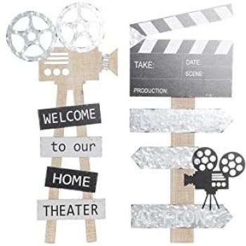 Decoración de Pared DKD Home Decor 32 x 2 x 70 cm Negro Gris Vintage (2 Unidades)