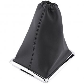Qiilu Funda pomos de palanca de cambios Bota de cuero de PU reemplazo Cubierta de polvo