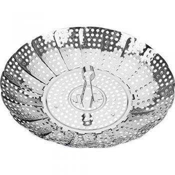 Metaltex COCEDOR Verduras INOX, 'VAPORETTE', Acero Inoxidable, 24 cm, 2.3 x 14.5 x 16 cm