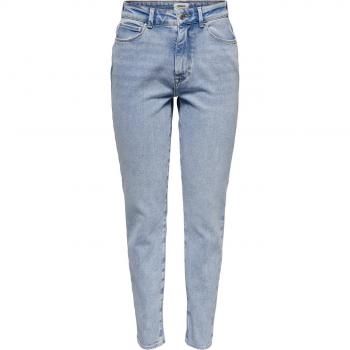 Only High Waist Stretch Jeans for Women - Light Blue Denim