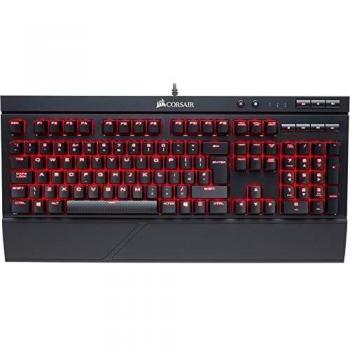 Corsair K68 Teclado mecánico Gaming retroiluminación LED rojo, resistente al polvo y a las salpicaduras,QWERTY español, Cherry MX Red