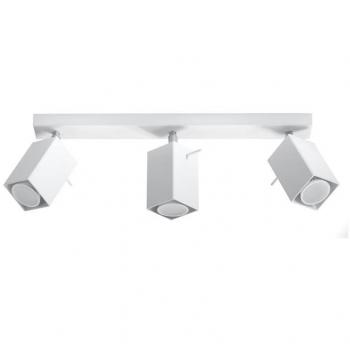 MERIDA Aplique de Techo 3 Luces GU10 Acero Blanco
