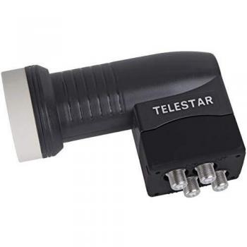 LNB Cuádruple Telestar SkyQuad HC 40mm, 190 mA, Negro