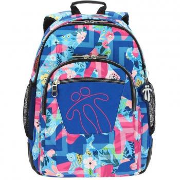 Mochila Escolar Totto Crayoles con Complementos - Azul