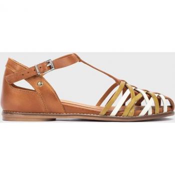 Sandalia plana de piel Talavera W3D-0665C1 para mujer