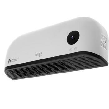 Cortina de Aire Adler AD 7751 LED, Calefactor 2000W, Blanco y Negro