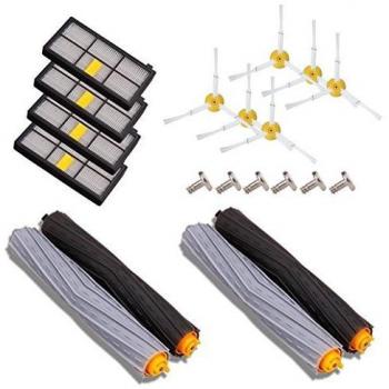 Amoy Cepillos Filtros Piezas para iRobot Roomba series 800 y 900 980 966 960 865 870 875 876 Accesorios Cepillo lateral con tornillos