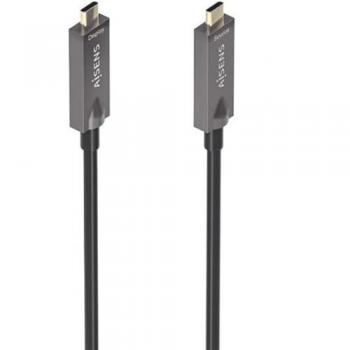 Cable USB-C 3.1 Gen2 AOC 10Gbps 4K@60Hz 3A 60W E-Marker Negro 15m
